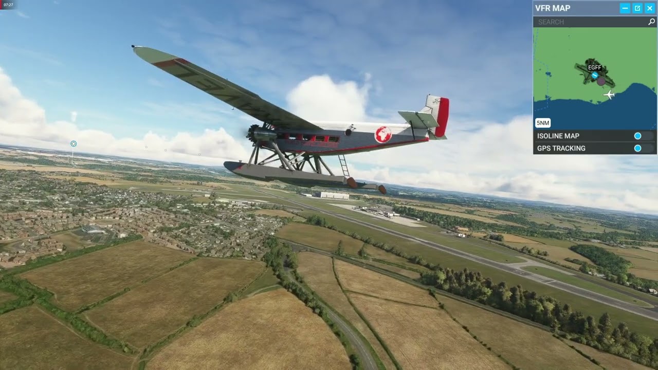 [MSFS] Fly around Cardiff Airport (EGFF) in Wales