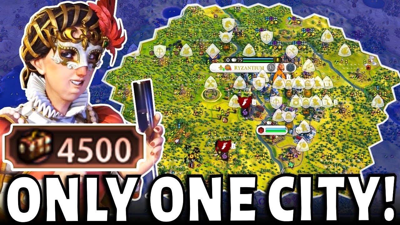 4,500 Tourism, ONE CITY ONLY – The Best City I’ve Ever Made (France Civilization VI)