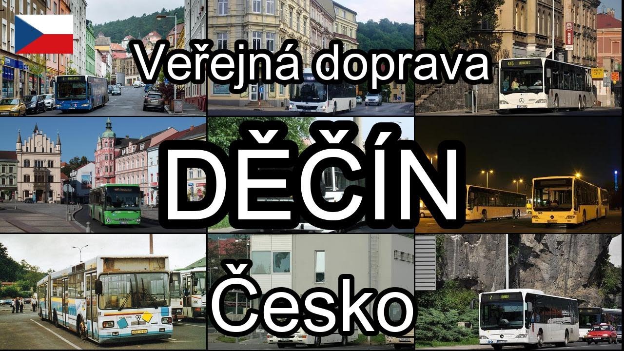 Děčín, Česko. Veřejná doprava
