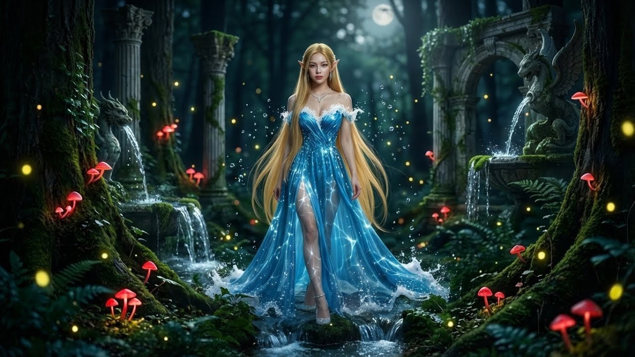 AI Visuals - The Elemental Elf: A Magical AI Fashion Transformation 🌿🔥❄️