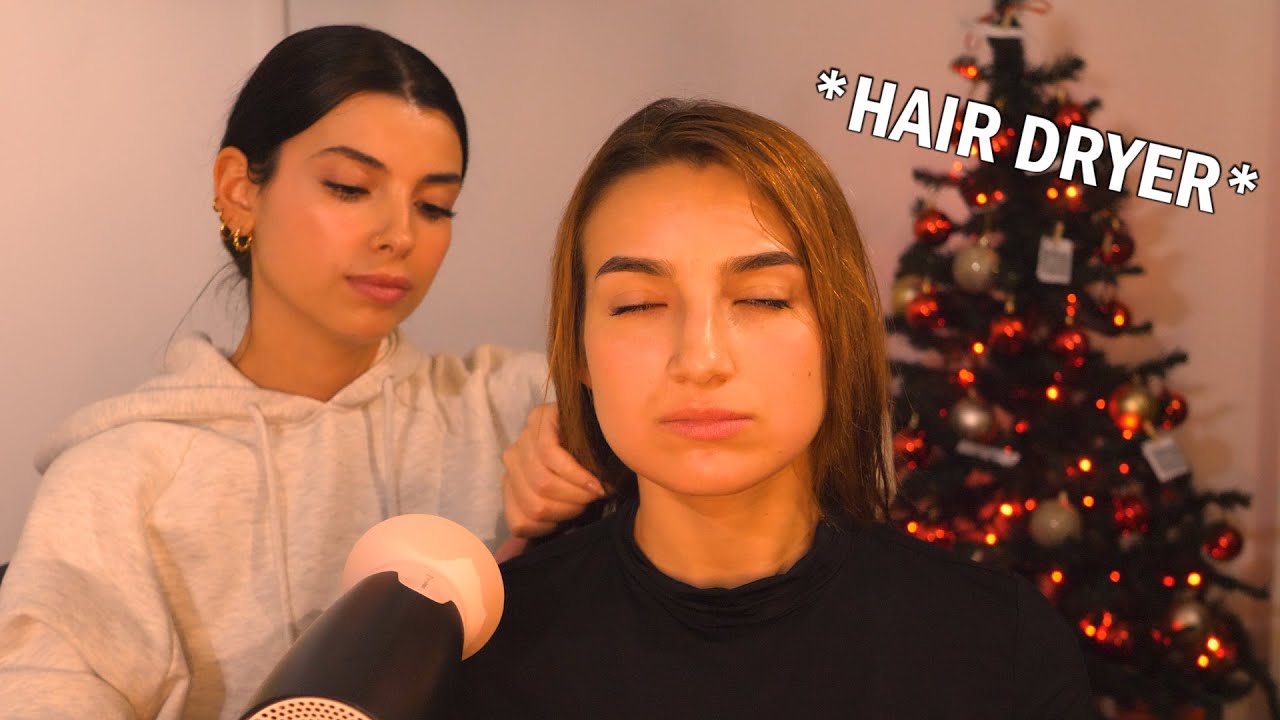 Откройте Безмятежность: ASMR Сушка Волос для Уютного Рождества 🎄✨
