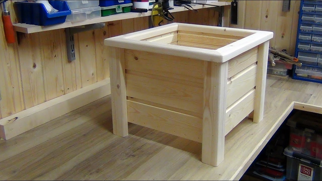 Кашпо. Деревянное кашпо для цветов. Diy wooden planter box