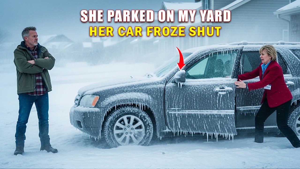 HOA Karen Kept Parking On My Yard — Then Her Car Doors Froze Shut