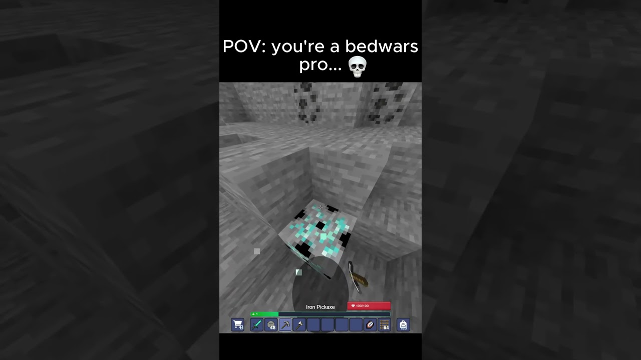 POV you're a bedwars pro..  #minecraft  #mc #bedwars #bedwarsmoments  #bloxdio #bloxd
