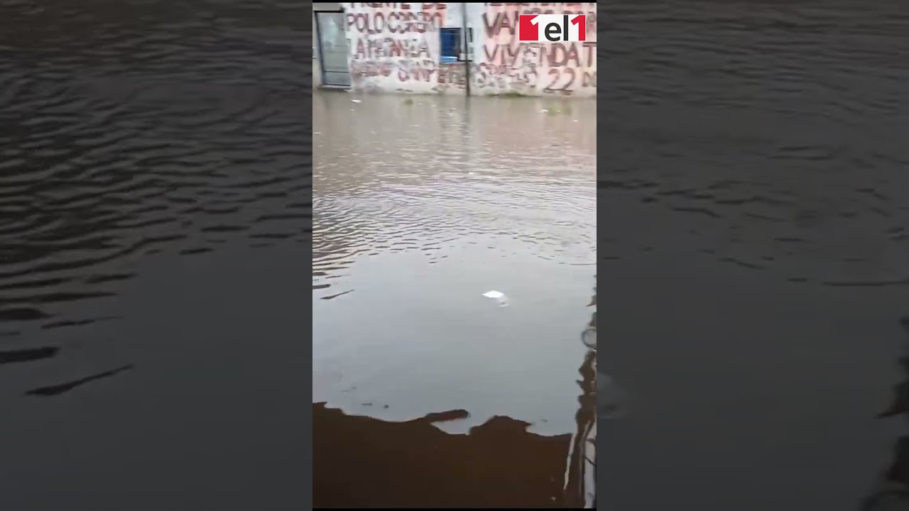 Lluvia torrencial y calles anegadas en La Matanza