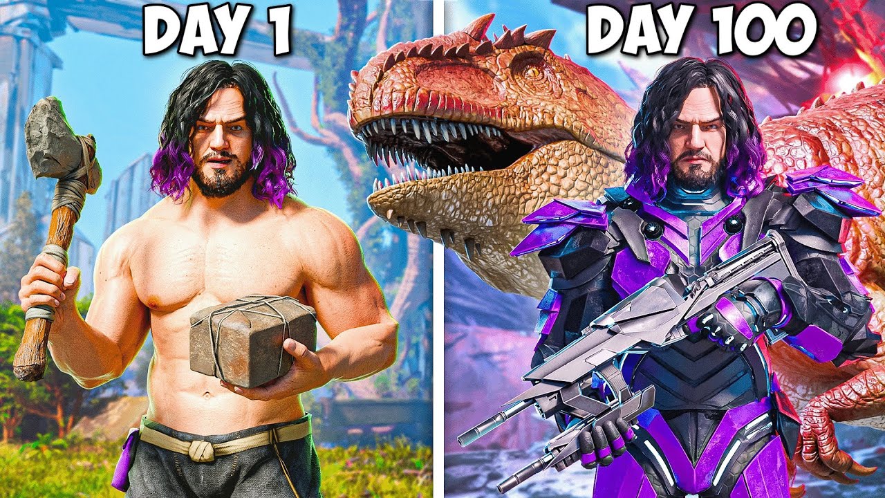 I Have 100 DAYS To Beat The Alpha Titan In Ark Survival Ascended [Extinction]