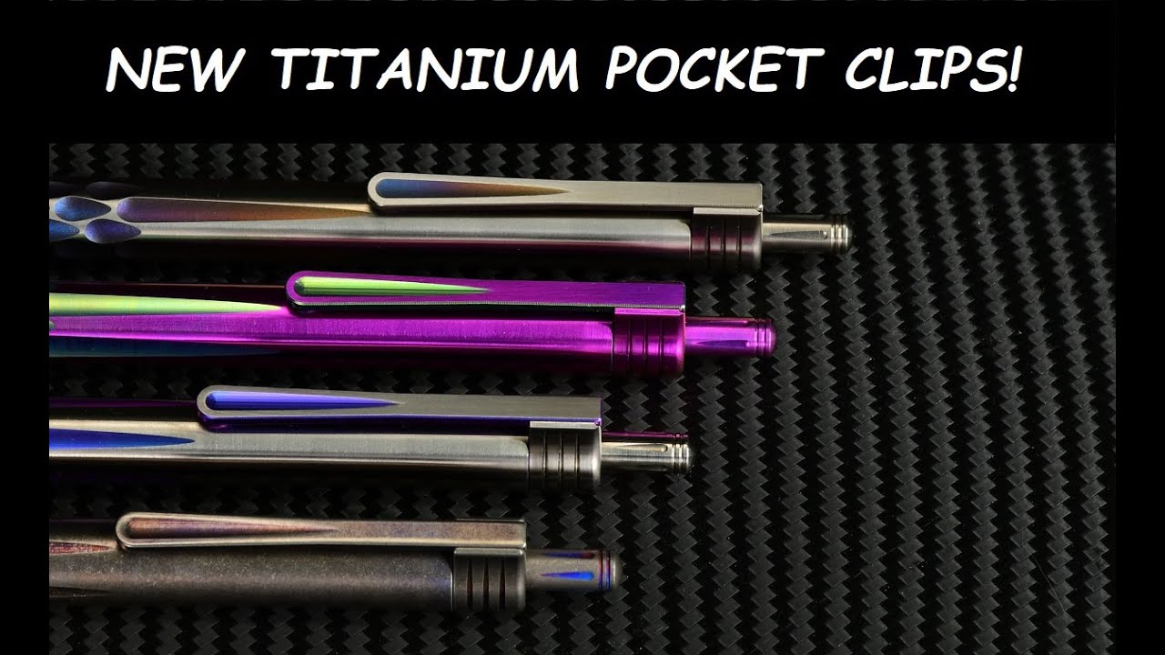 New Titanium Pocket Clip BilletSPIN Soul Pen!