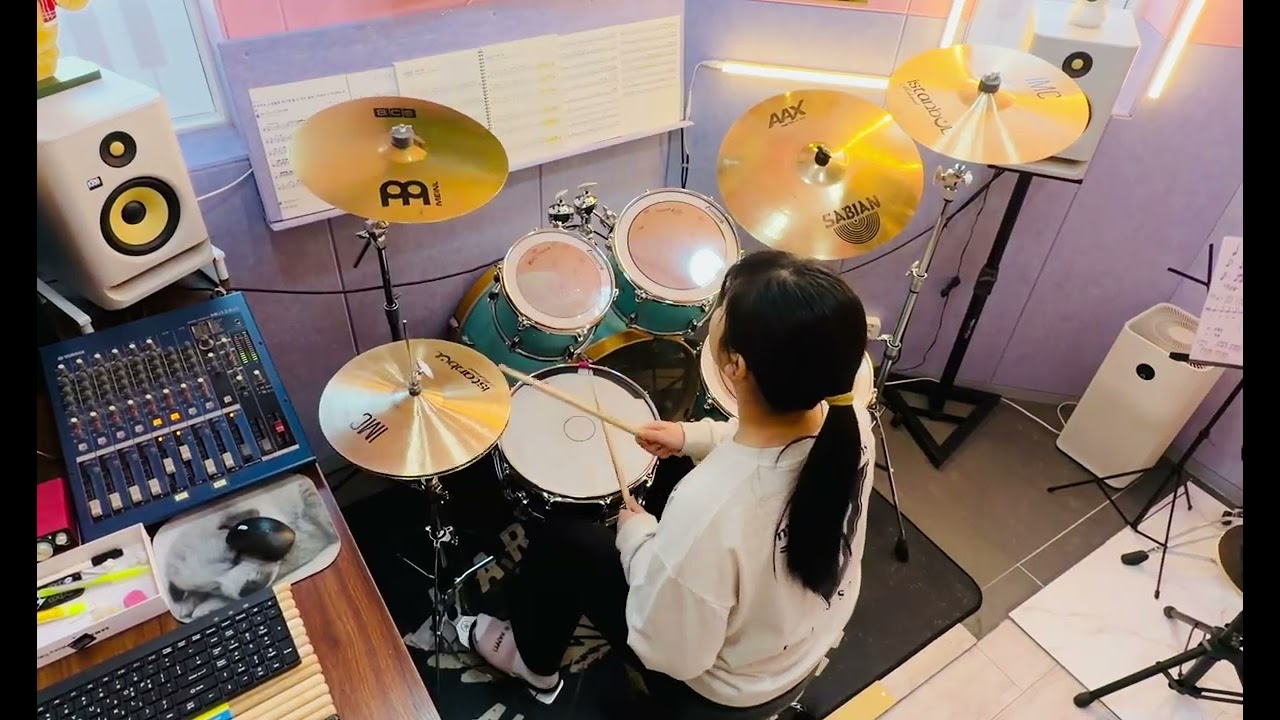 중등부 드럼 수업(공서연) - Overdose #퀸즈음악학원 #drums 