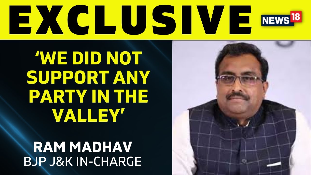 Jammu Kashmir Elections | CNN News18 Exclusive Conversation With Ram Madhav. BJP J&K In-Charge