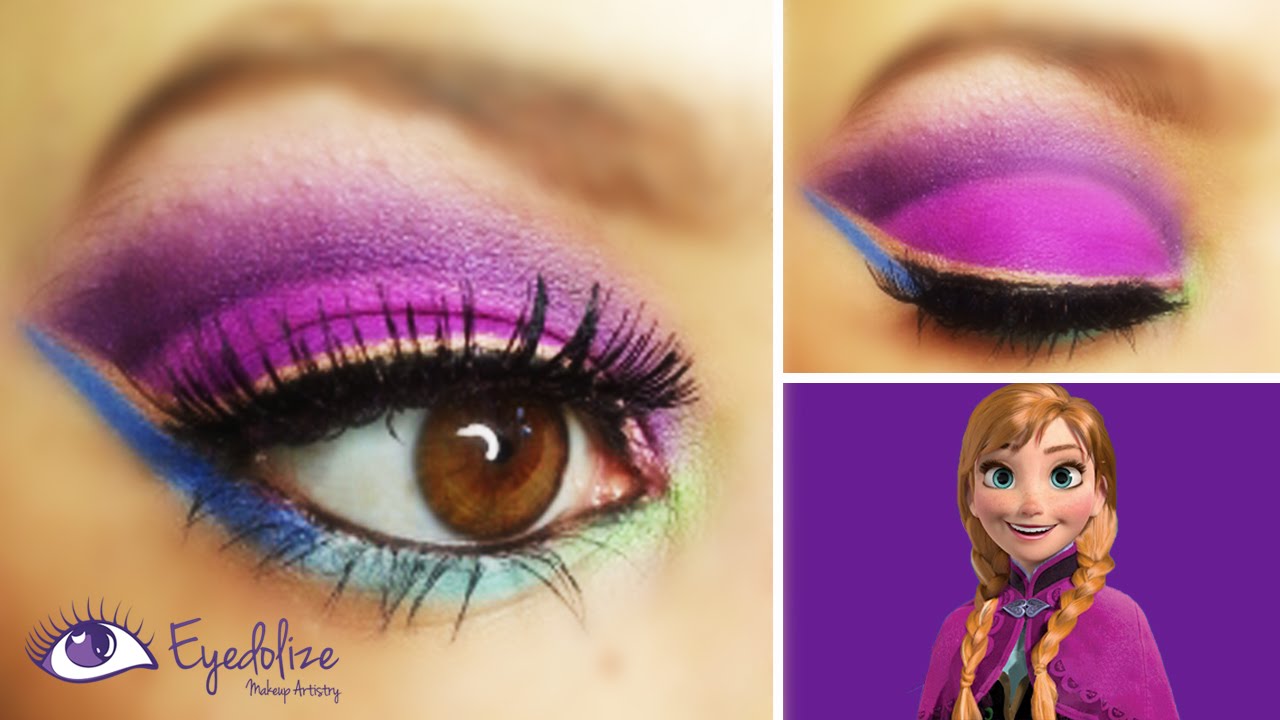 Disney's Frozen Anna Inspired Eyeshadow Tutorial with EyedolizeMakeup & CharlisCraftyKitchen!