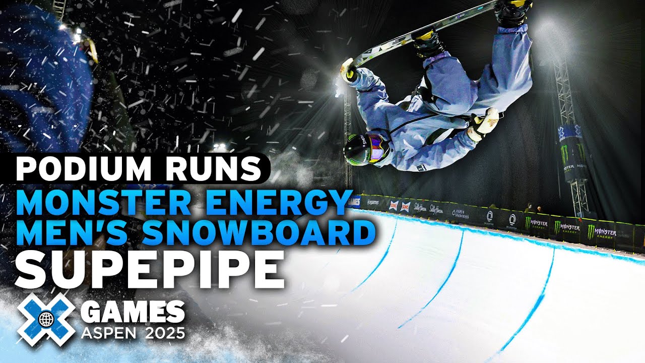 Monster Energy Men&rsquo;s Snowboard SuperPipe: Top 3 Medal Runs | X Games Aspen 2025
