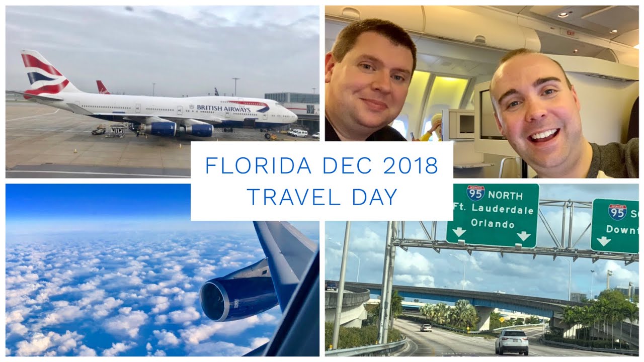 Walt Disney World & Florida Vlog - Dec 2018 - Day 1 - Travel Day - British Airways to Miami