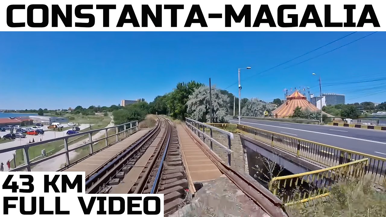 Constanta-Mangalia full rearview-Trainride-Zugfahrt