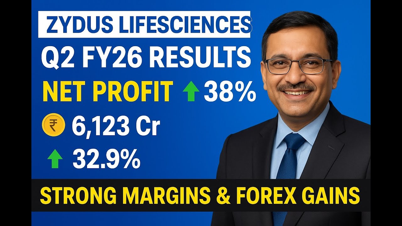 Earnings Concall Zydus Lifesciences Q2 FY26 Results | Net Profit  Up 38% | Margins & Forex Gains