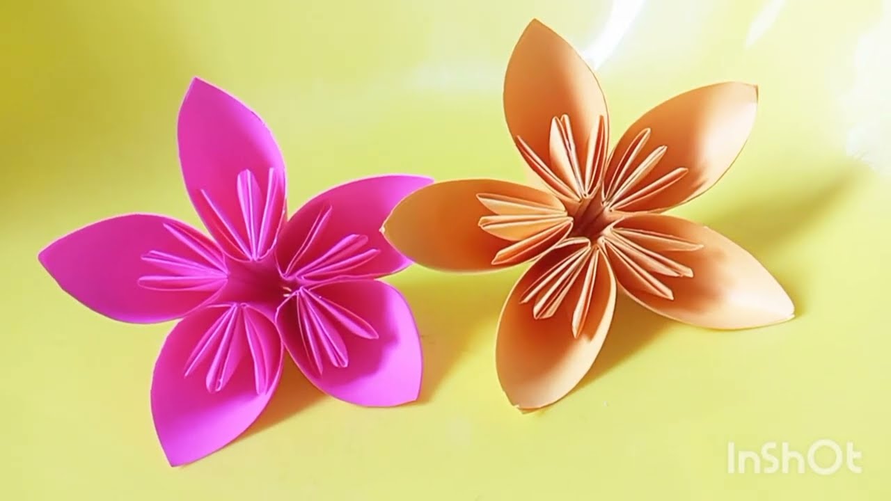 How To Make Kusudama Paper Flower | Easy origami Kusudama for Beginners making | DIY #paper #crafts