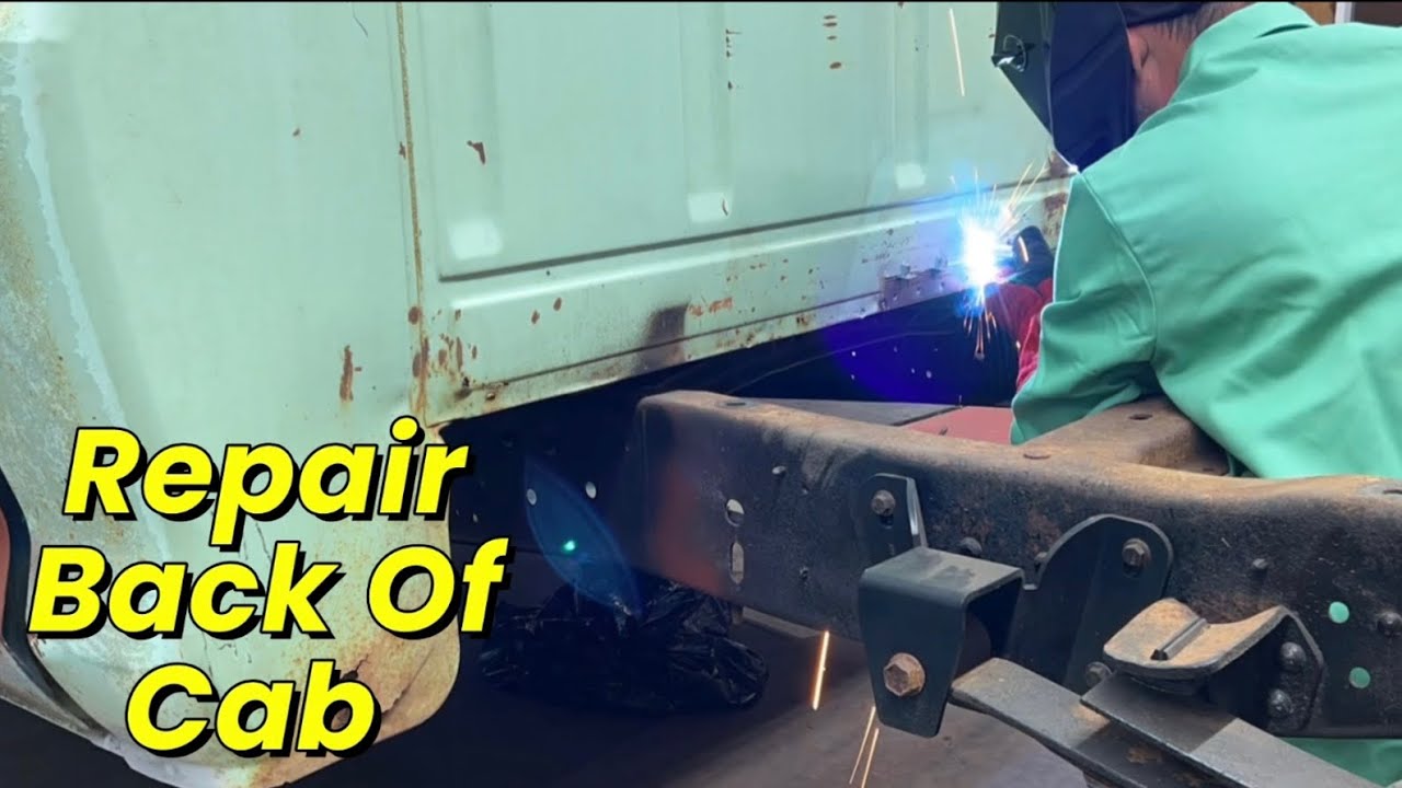 Rust Repair on Back of my 1979 F100 Cab - Try out my Bead Roller!