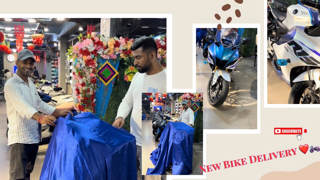 Finally New R15 V4 Yamaha Bike Ka Delivery Le Liya🥹|| Dream Come True After So Many Years 😭. 