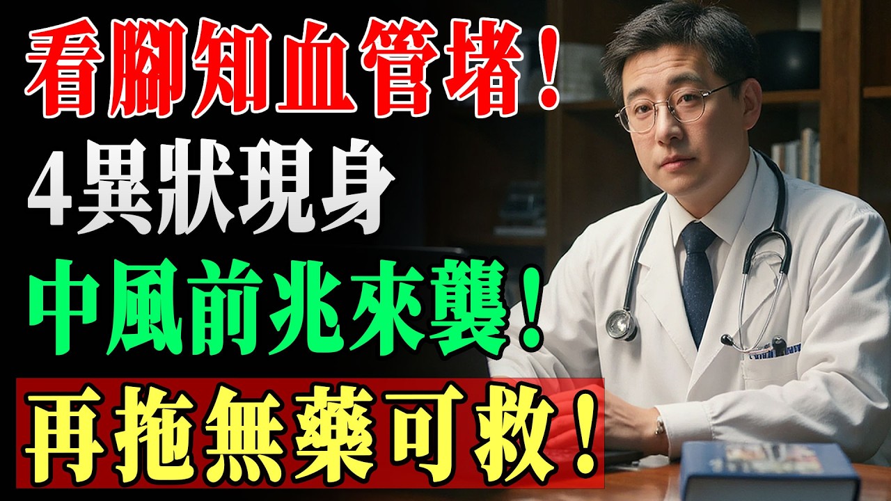 血管通不通，看腳就知道！一旦有這4種感覺，十有八九是血栓，千萬別當作一般老化！ #靜脈血栓 #血液循環 #銀髮族養生 !