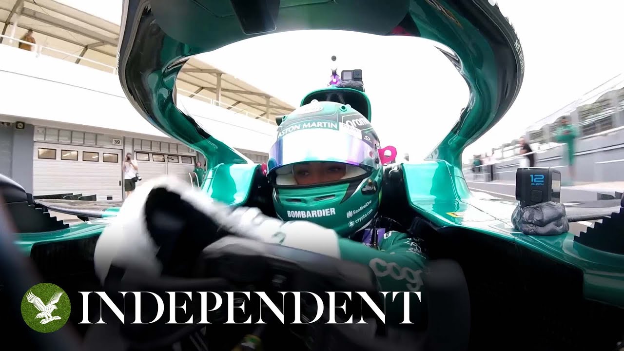 Aston Martin's Jessica Hawkins becomes first woman to test F1 car since 2018