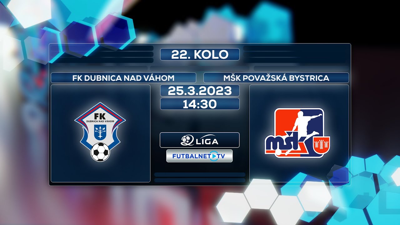 2.liga 2022/2023 22.kolo: FK Dubnica nad Váhom - MŠK Považská Bystrica (zostrih)