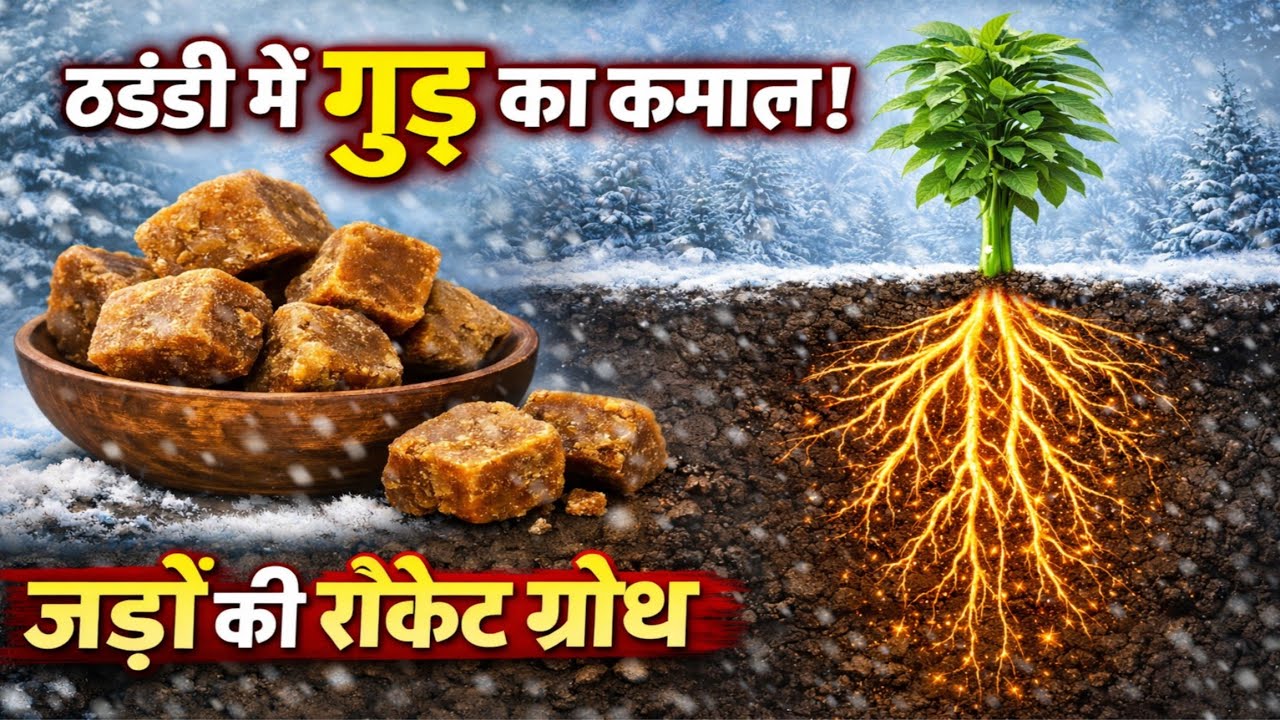 ❄️ सर्दियों में फसलों में गुड़, jaggery के कमाल | Shocked कर देने वाले फायदे और सही उपयोग!