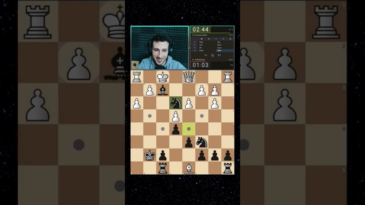 اكرم بوشين 👨&zwj;🦯 #chess  #شطرنج