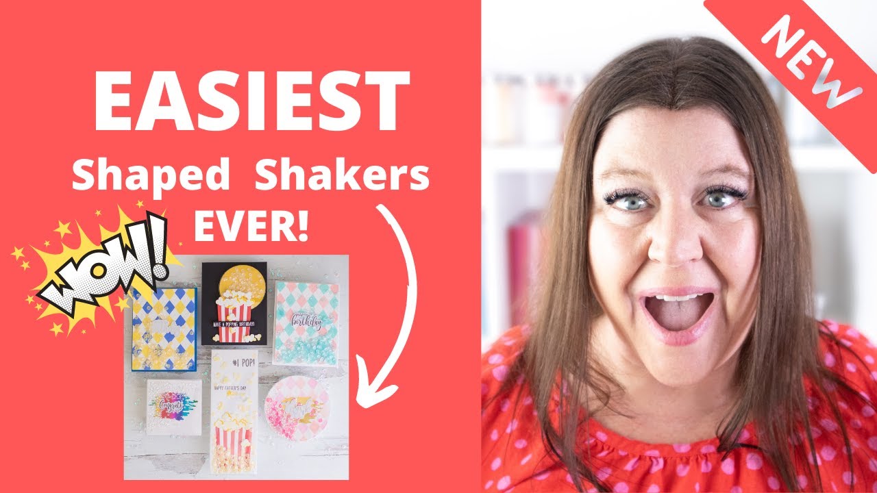 Easiest Shaped Shaker Cards with NEW Waffle Flower Flat Shaker Covers!