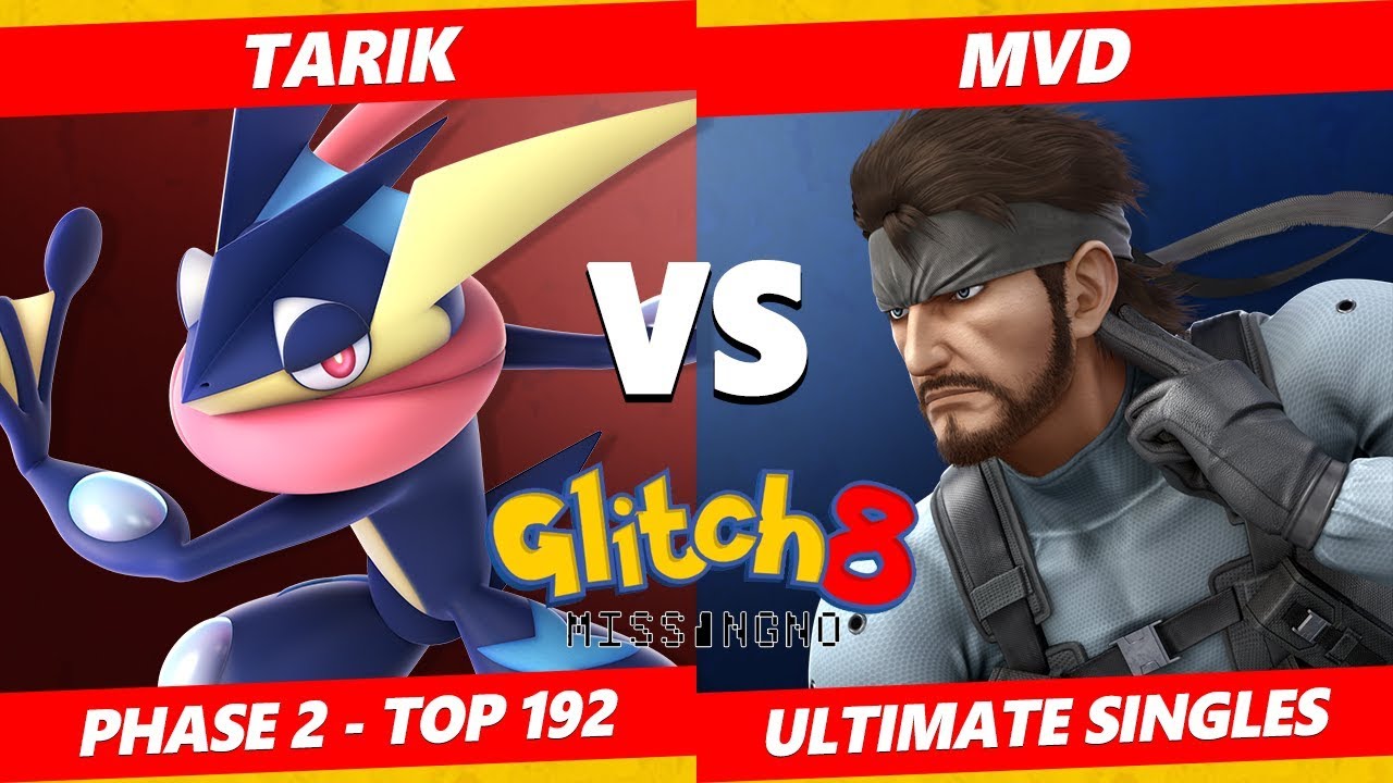 Glitch 8 SSBU - TG | MVD (Snake) Vs. Tarik (Greninja) Smash Ultimate Tournament Top 192