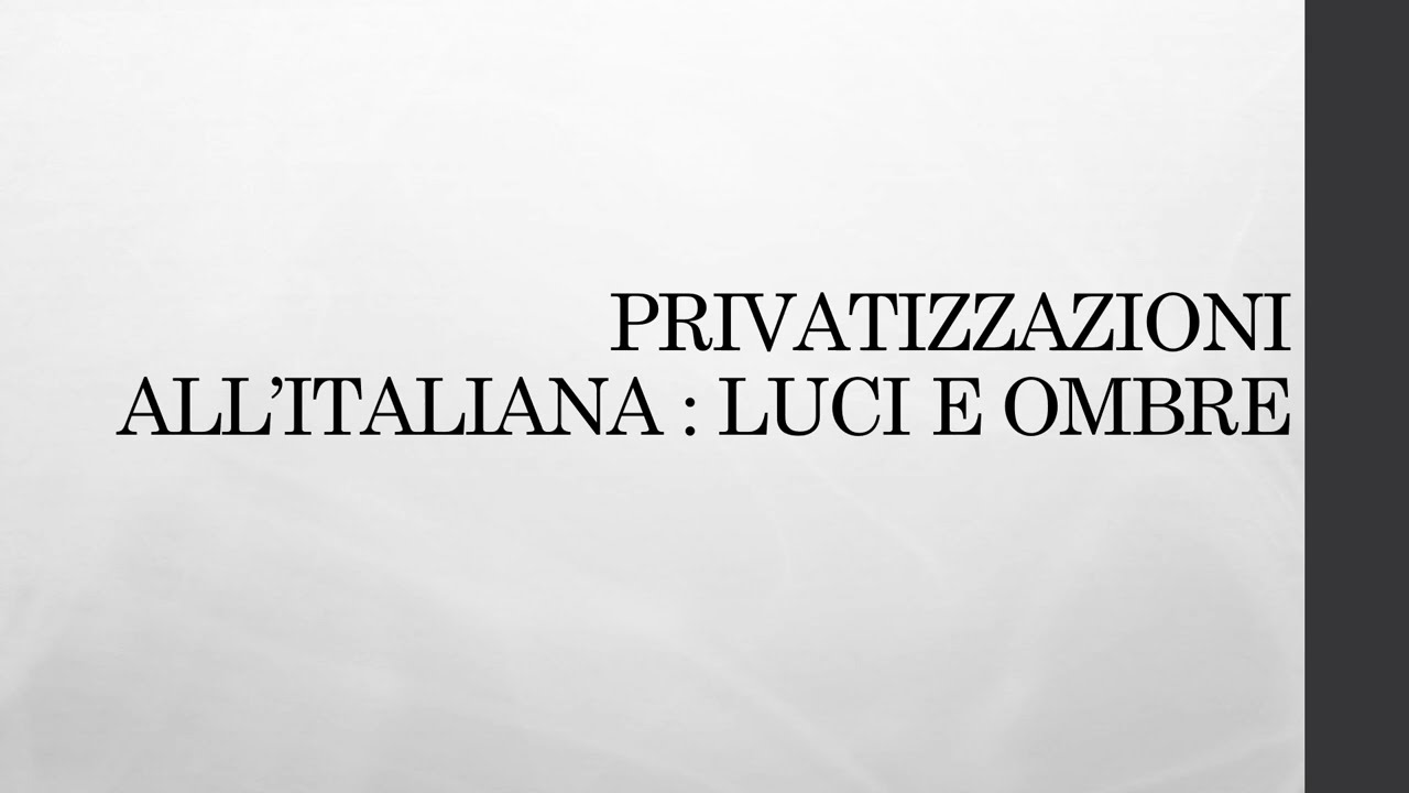 Privatizzazioni all’italiana: chi ha guadagnato, chi ha perso