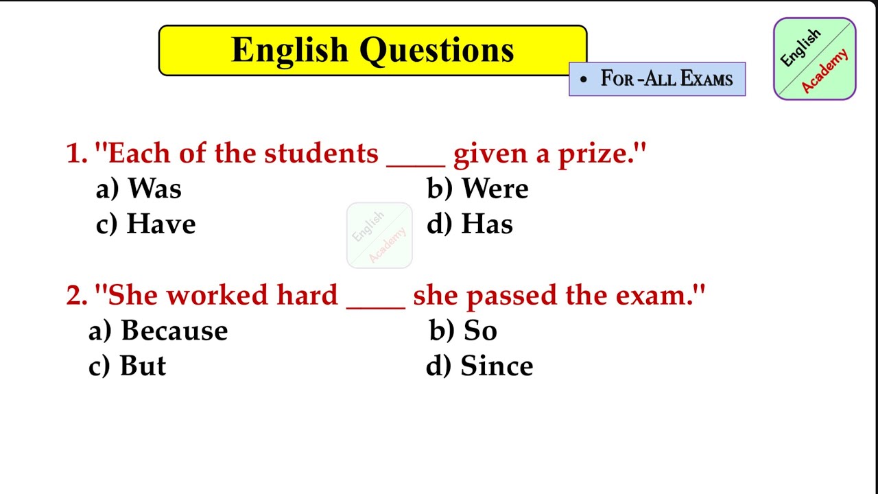English Mix Questions set - 17 for- All Exams #englishacademybydeepakkr.