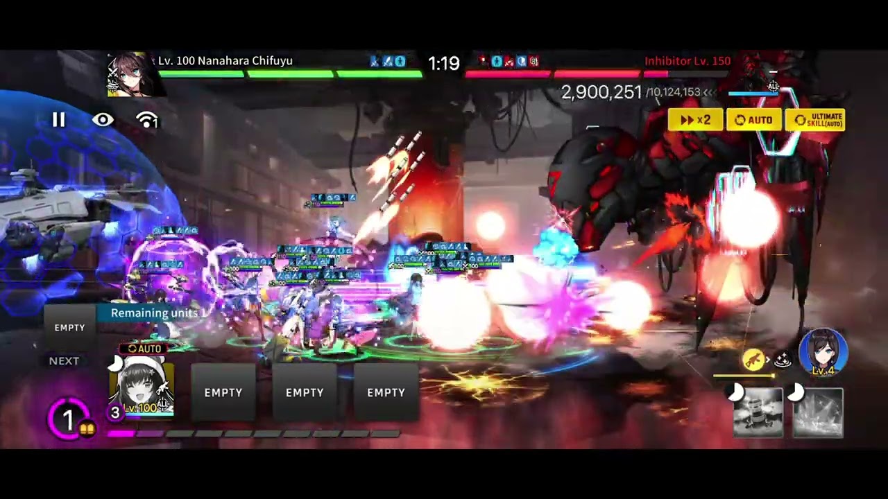 16unit Raid - 100% Inhibitor 150