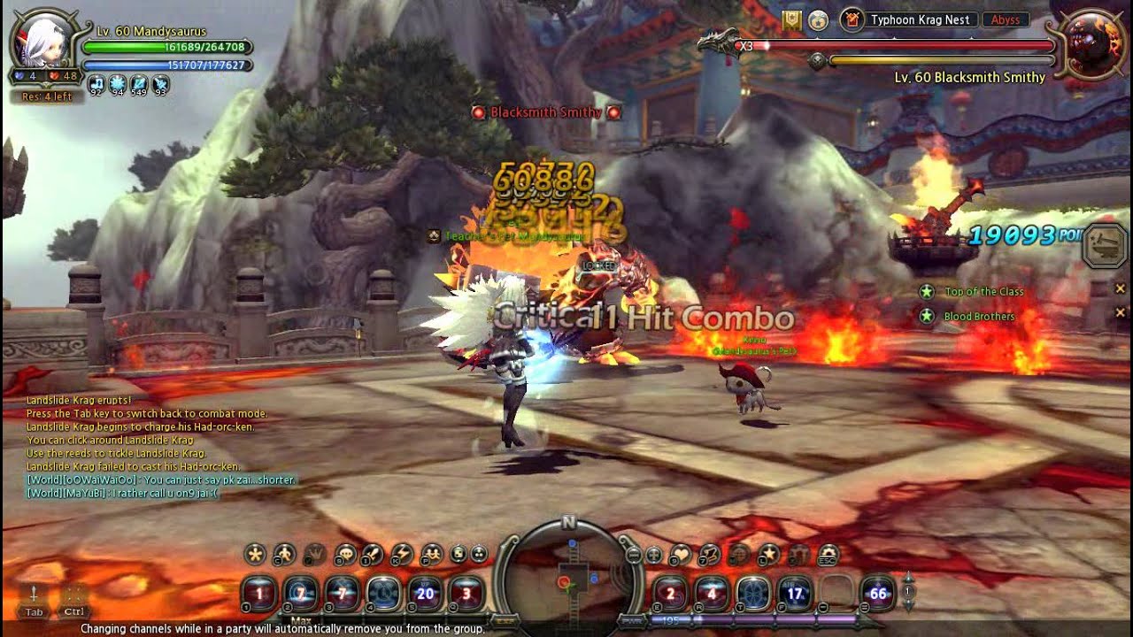 Dragon Nest - Warden Mandysaurus Typhoon Kim Nest Solo