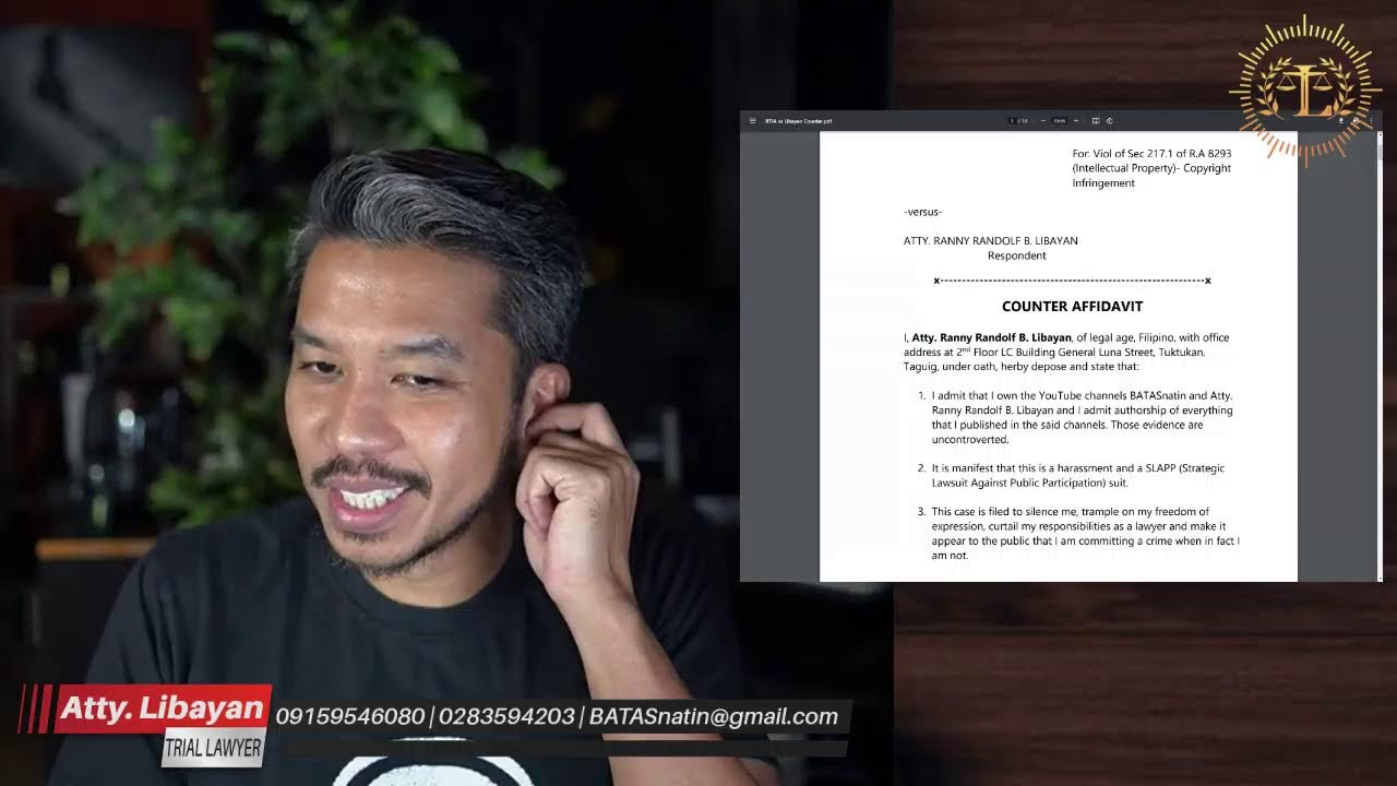 PANSAMANTALANG PAG ANTALA SA RTIA VS. ATTY. LIBAYAN COPYRIGHT INFRINGEMENT CASE DISCUSSIONS