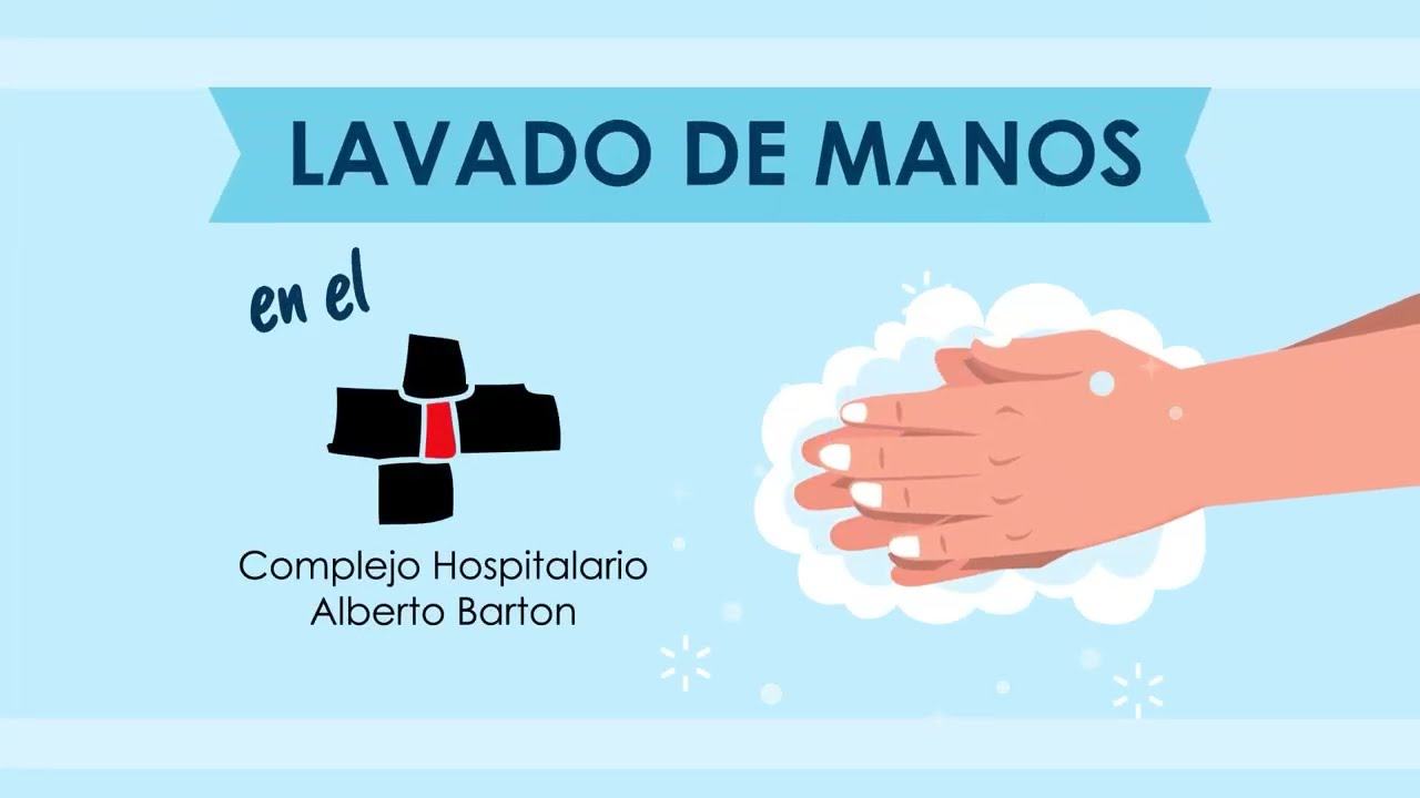Lavado de manos en el Complejo Hospitalario Alberto Barton