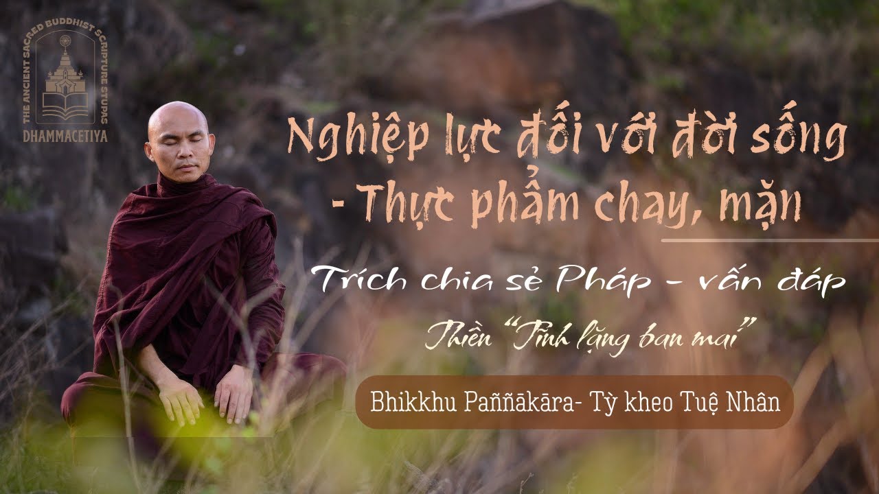 Nghiệp Lực Đối Với Đời Sống - Thực Phẩm Chay, Mặn | Sư Tuệ Nhân | Thiền Tĩnh Lặng Ban Mai