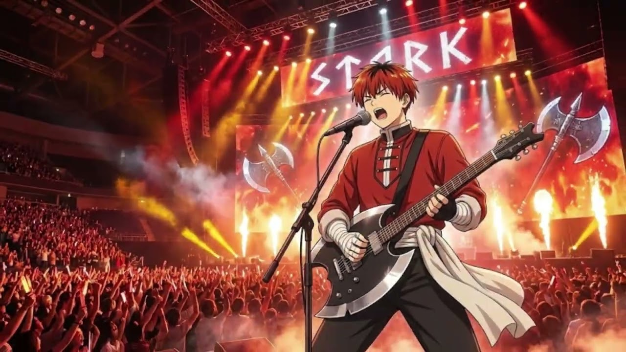 Frieren | Stark: El Guerrero que Tiembla 🪓🔥 | J-Rock Anime IA