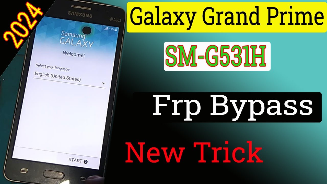 Samsung Galaxy Grand prime SM-G531H FRP Bypass | Samsung G531F Google Account Remove Without Pc 2024