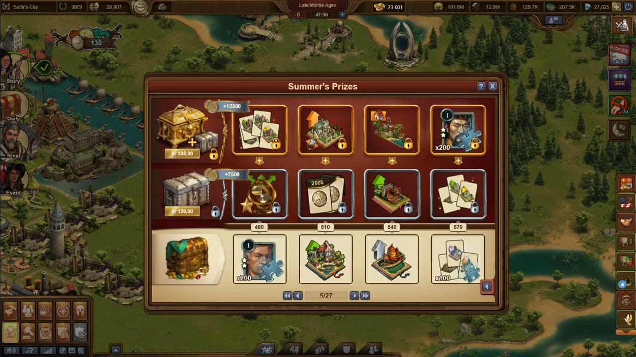 Forge of Empires, Event Letni 2025 na Serwerze Beta, Poradnik