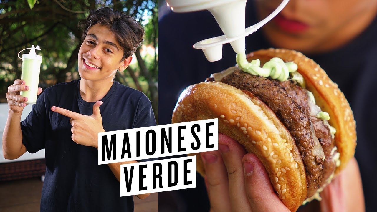 COMO FAZER MAIONESE VERDE DE LANCHONETE - Receita F&aacute;cil