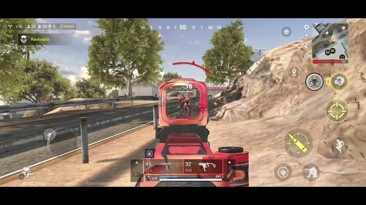 Blood strike 15 kill game solo battleroyal (road to top 1 mp7 nepali player)