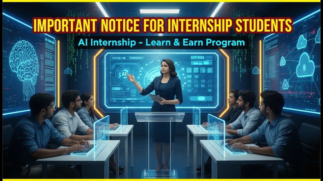 AI Internship Clarification for Final Semester Students | Learn & Earn Program Explained