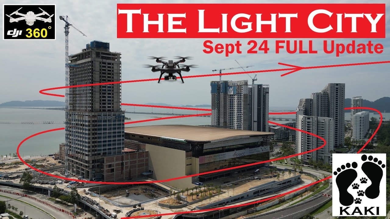 The Light City - Sept 2024 FULL Progress update flying over Penang IJM Phase I & II, Stark Tower