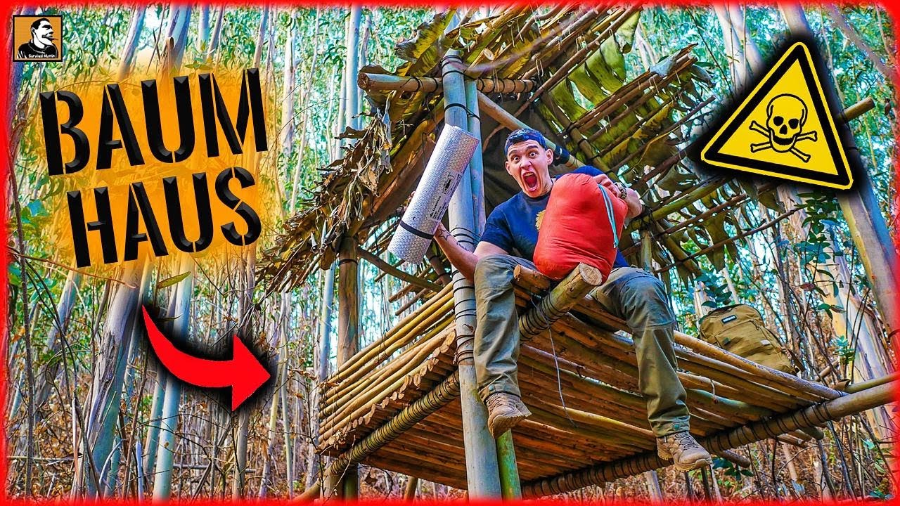 BAUMHAUS im DSCHUNGEL bauen mit Fritz Meinecke 🌴 | MADEIRA | Unge Challenge FINALE | Survival Mattin