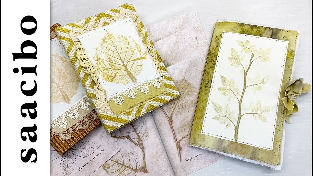 Part 4 - The Easiest Eco Printing Technique Ever - Priming the Prints and Making a Journal Cover