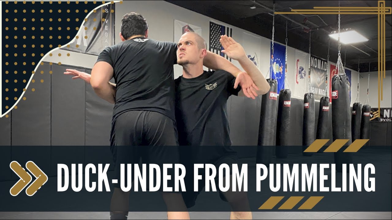 Krav Maga Wrestling - How to Do a Smooth Duck-Under from Pummeling