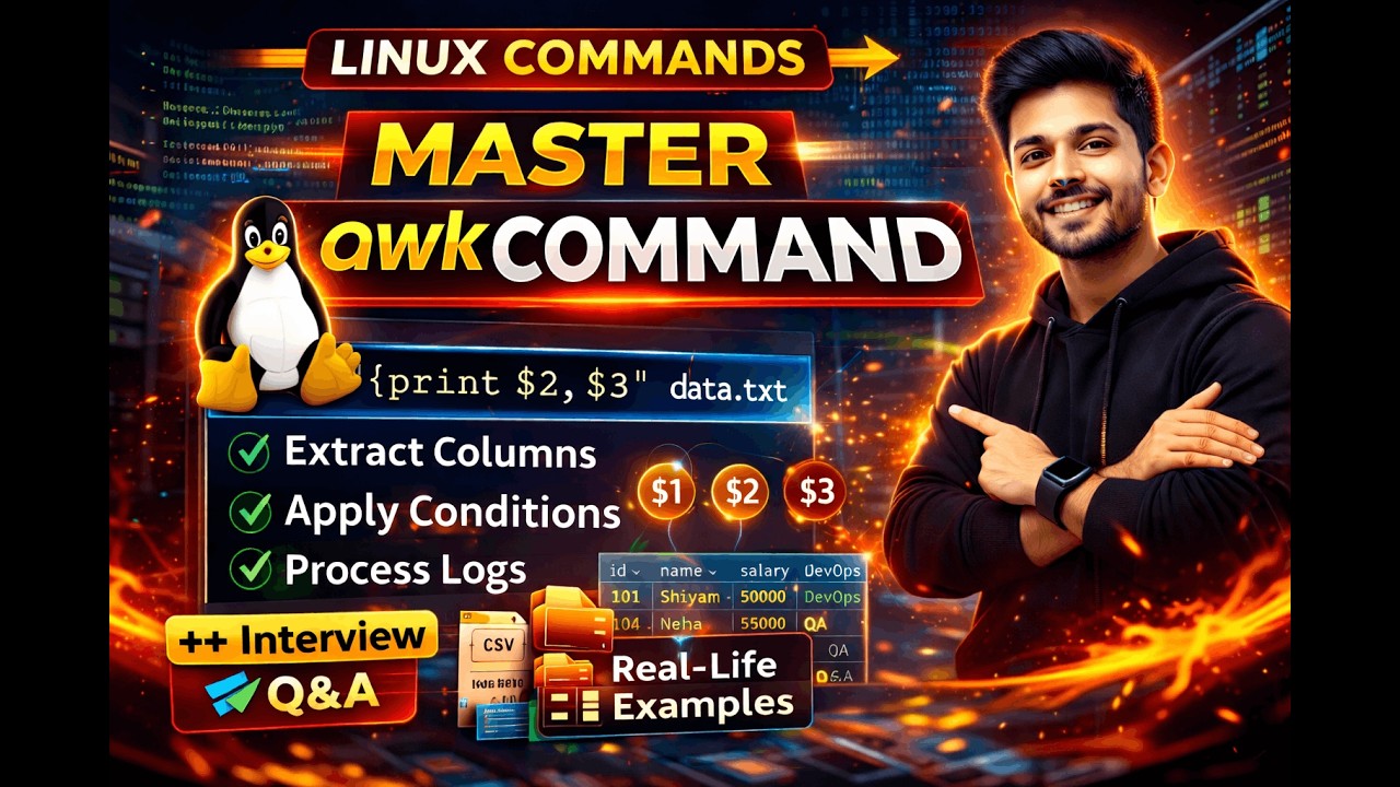 AWK Command Explained Clearly | Linux Tutorial with Real Log Examples