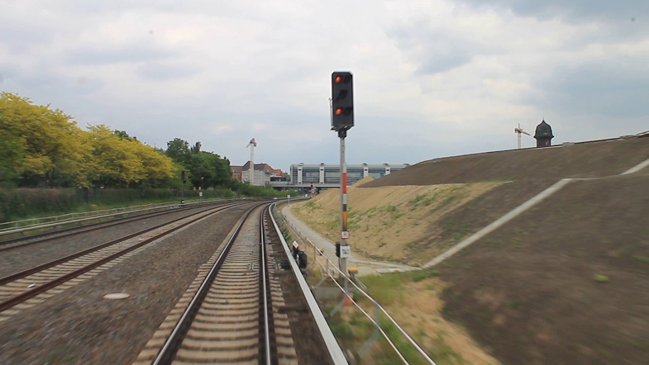 Großbaustelle Ostbahnhof-Ostkreuz aus dem Führerstand S-Bahn Berlin (20.5.17)