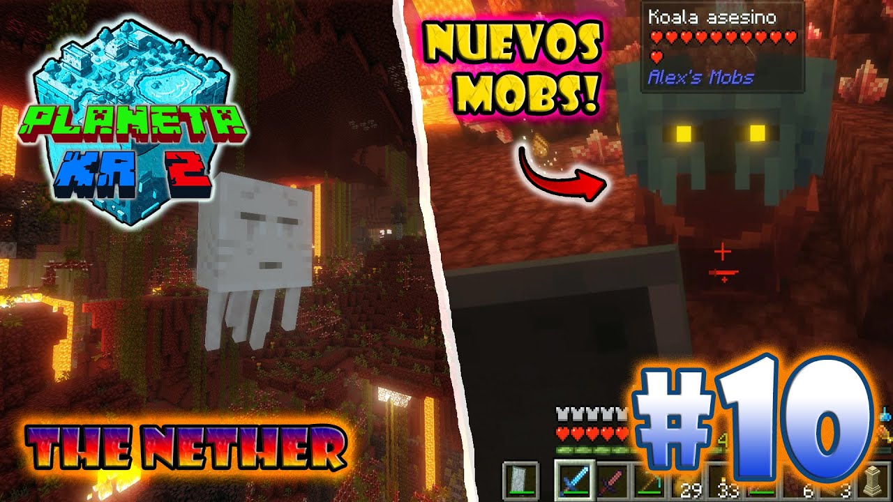 PLANETA KR 2: Una larga exploracion en el Nether!!! Minecraft serie de mods #10