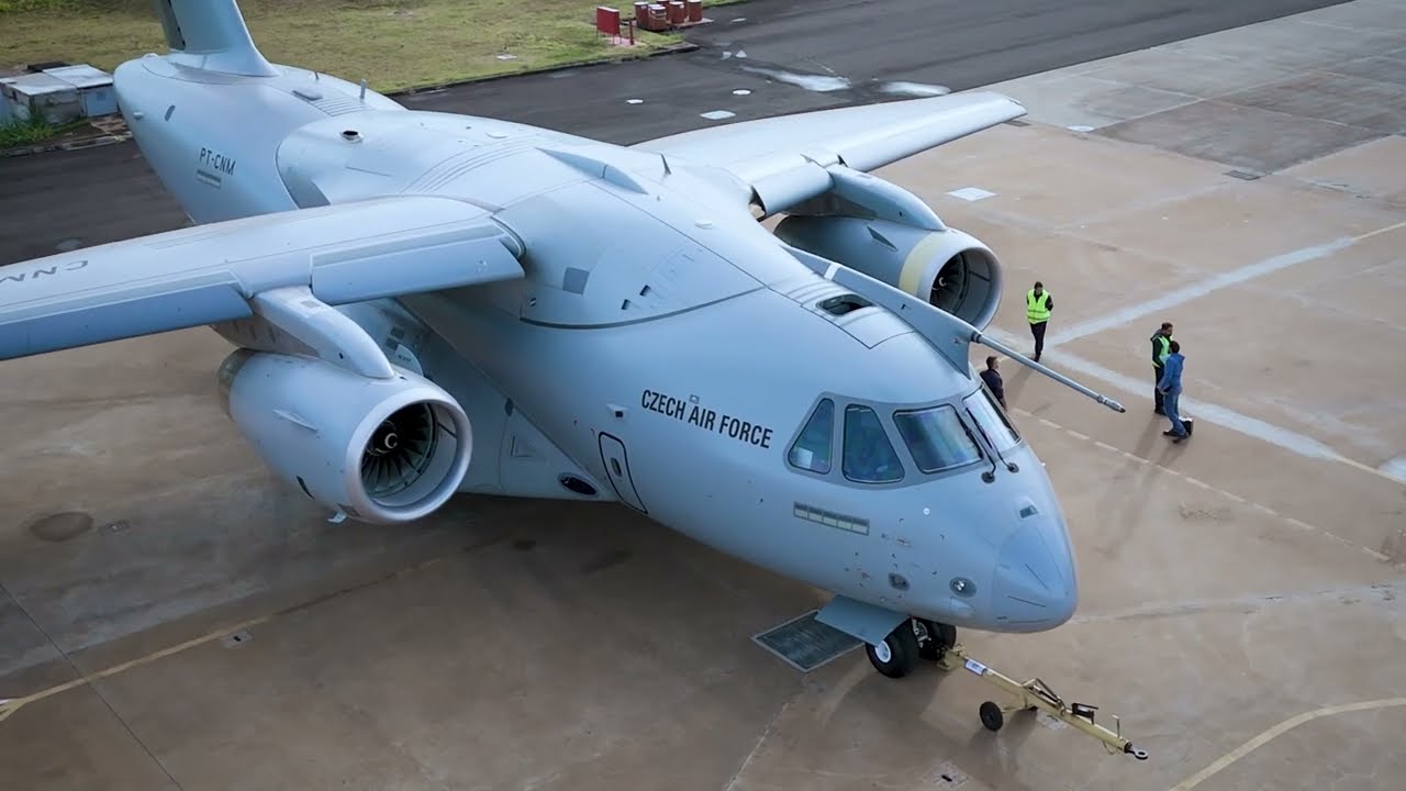 First Flight Czech Air Force's C-390 Millennium