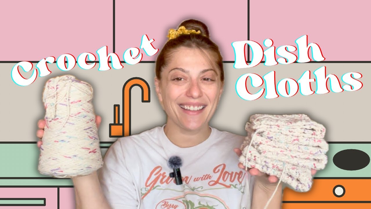Making Easy Crochet Dish Cloths for Market Prep
